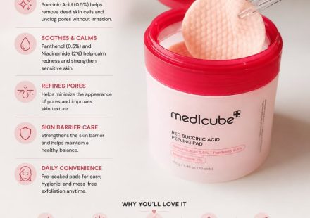 Medicube Red Succinic Acid Peeling Pad Review